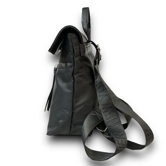 Botkier New York Nylon & Imitation Pebbled Leather Trim Trigger Mini Backpack - Picture 10 of 11